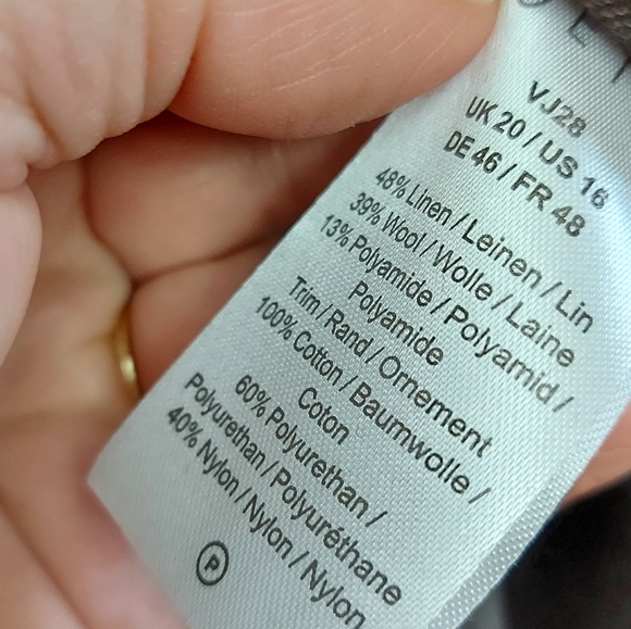 Poetry linen wool tunic with side slits - Picture 5 of 6